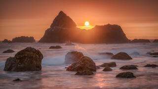 Harris Beach Sunset